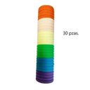 Torre De Ligas Para Cabello De Colores Super Elásticas
