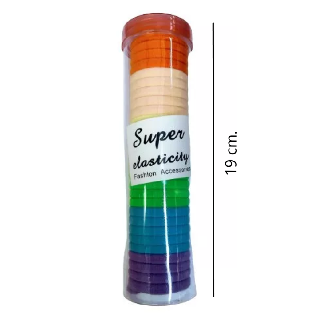 Torre De Ligas Para Cabello De Colores Super Elásticas