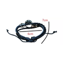 Pulsera De Piel Negra Con Colores Lgbt