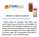 Virgen Guadalupe Religiosa 14 Dias Rosa Veladora Mistica 5042