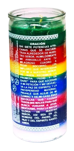 7 potencias Africana 14 dias Veladora Mistica M5000