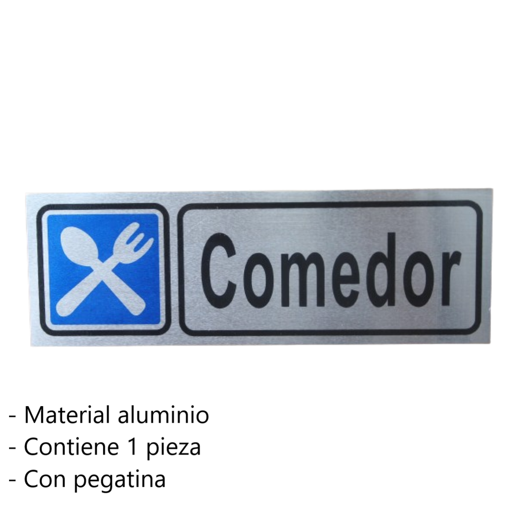 Letrero De Aluminio Comedor SP00055