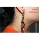 Aretes De Cadenas Doradas Acero Inoxidable