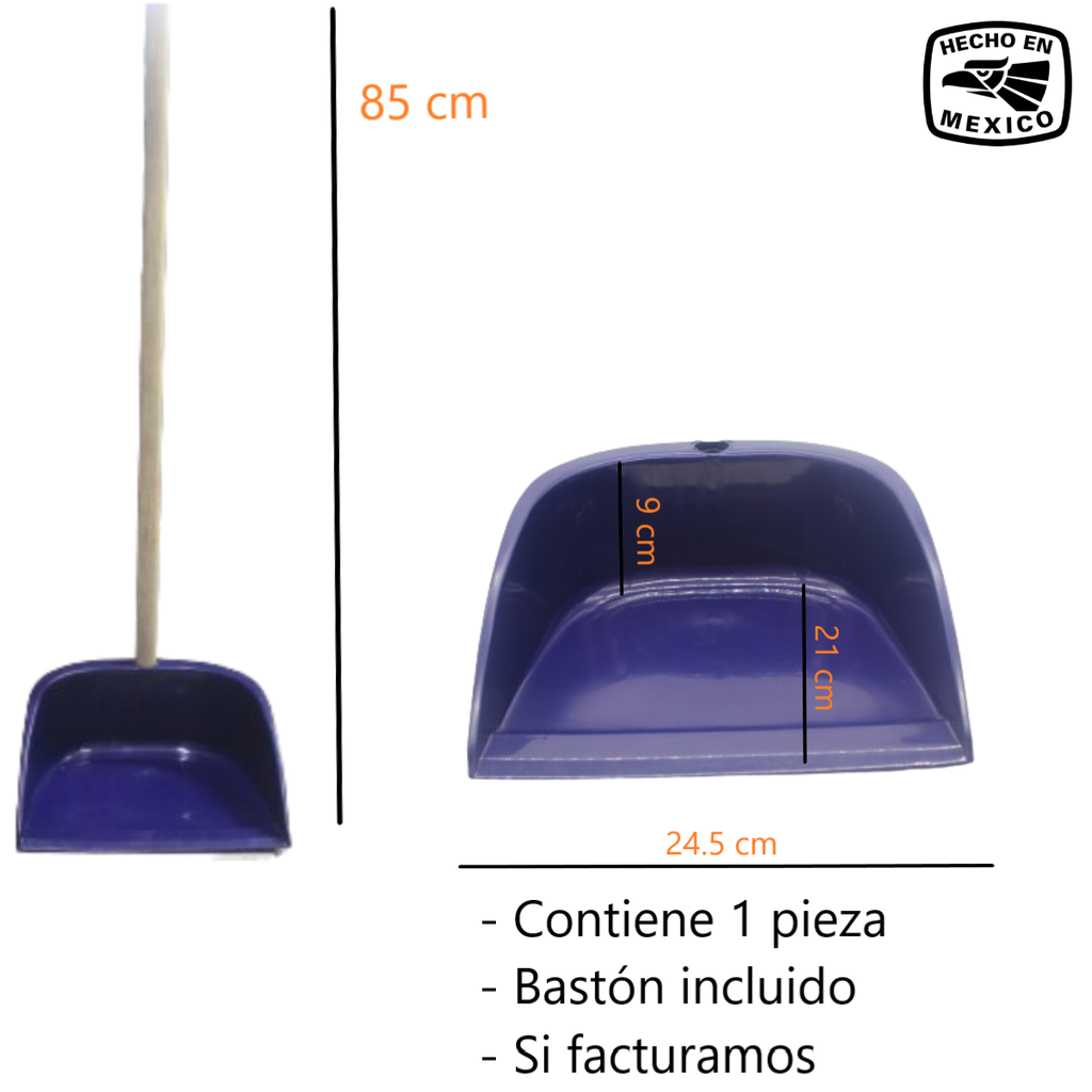 Recogedor De Plástico Color Azul Lp-75