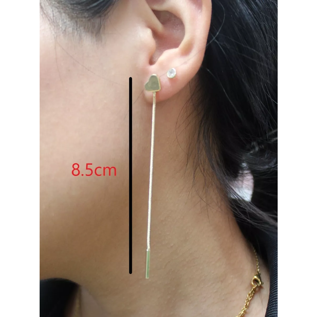Arete Largo Con Corazón