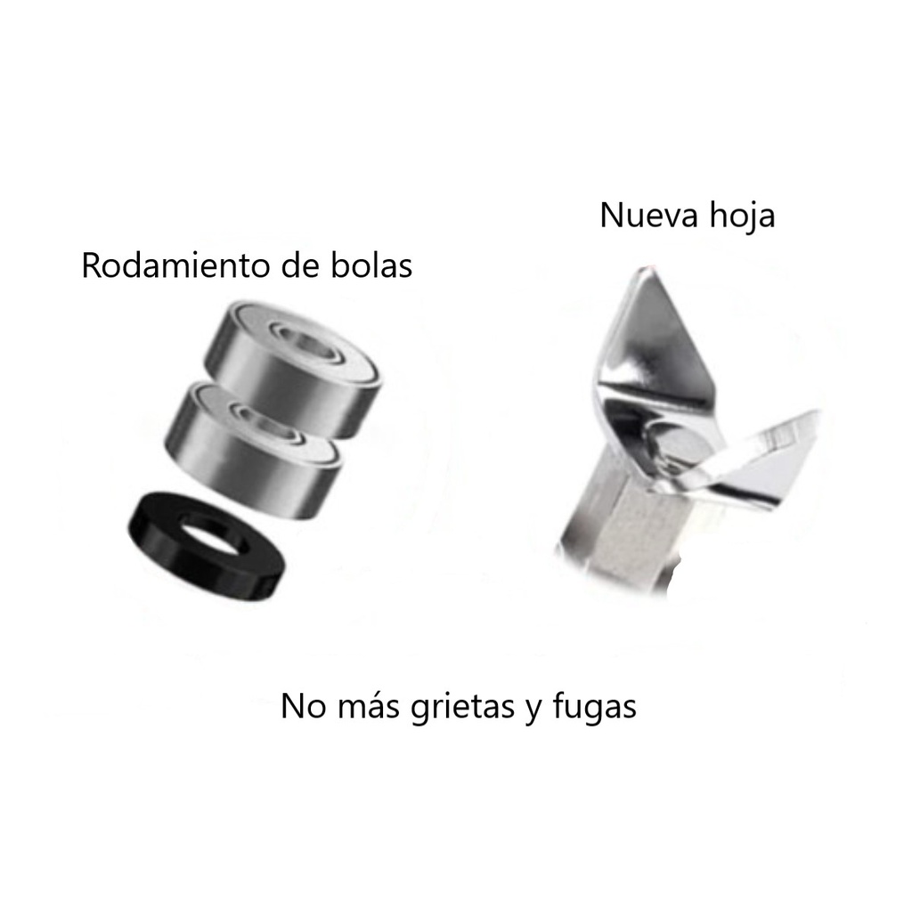 Cuchilla Extractora 7 Aletas Para Licuadora Con Junta