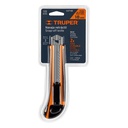 Cutter 18 mm profesional con alma metálica y grip, Truper