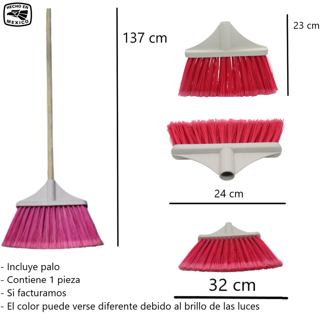 Escoba  De Plástico Tipo Abanico  Lp-07