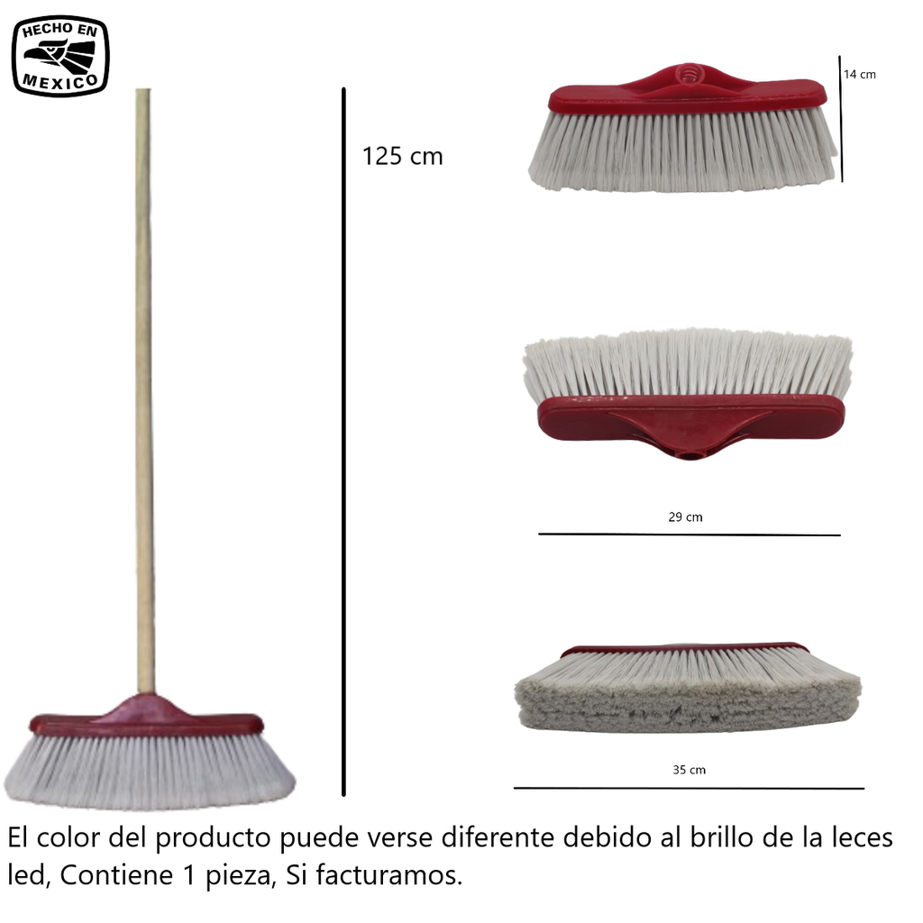 Escoba Tipo Cepillo Suave Para Lavar Autos Lp-08Incluye Bastón