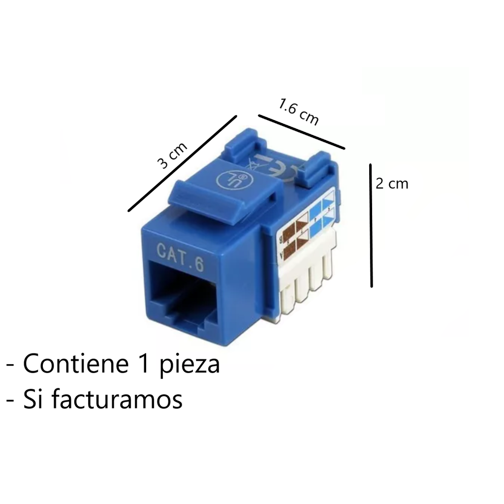 Intellinet Jack Categoría 6 Utp De Impacto