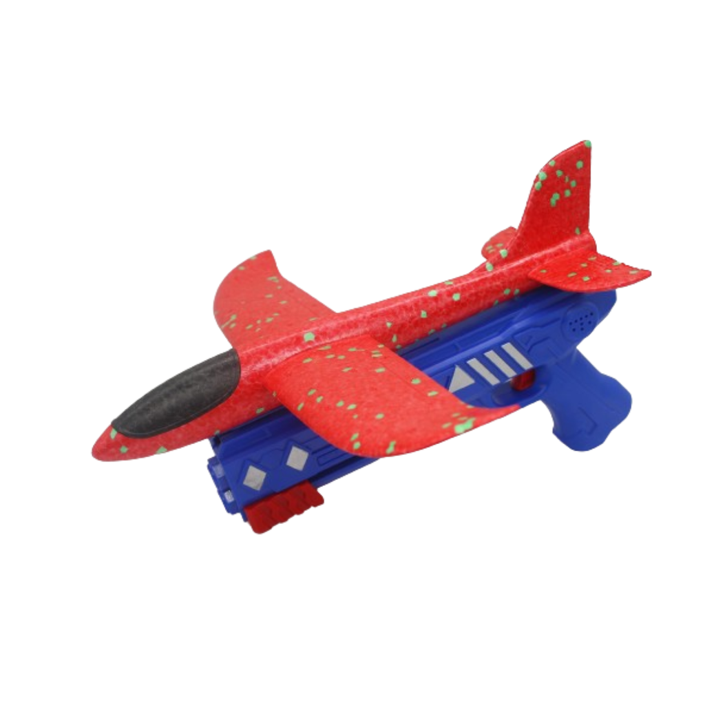 Lanzador De Aviones Pistola Juguete Varios Colores