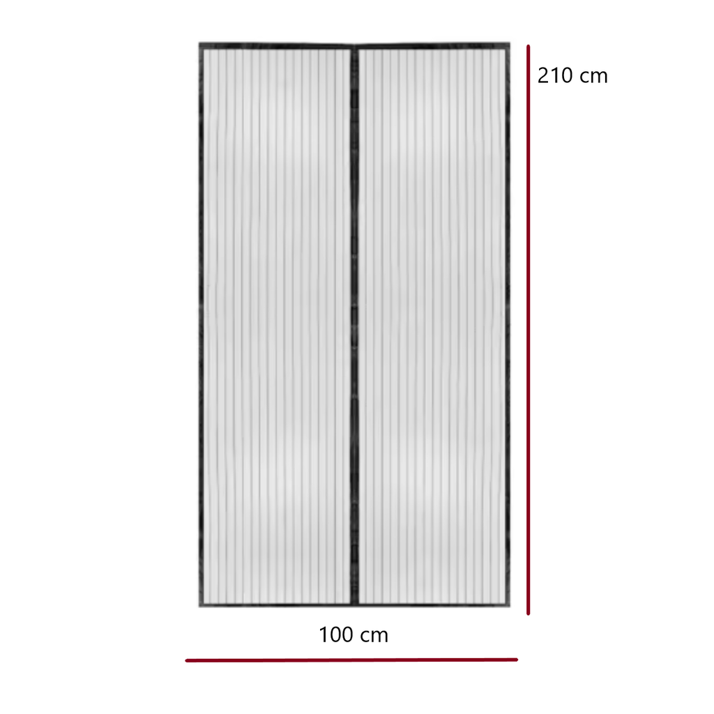 Mosquitera Magnética De Cierre Automático Malla Invisible Para Puerta
