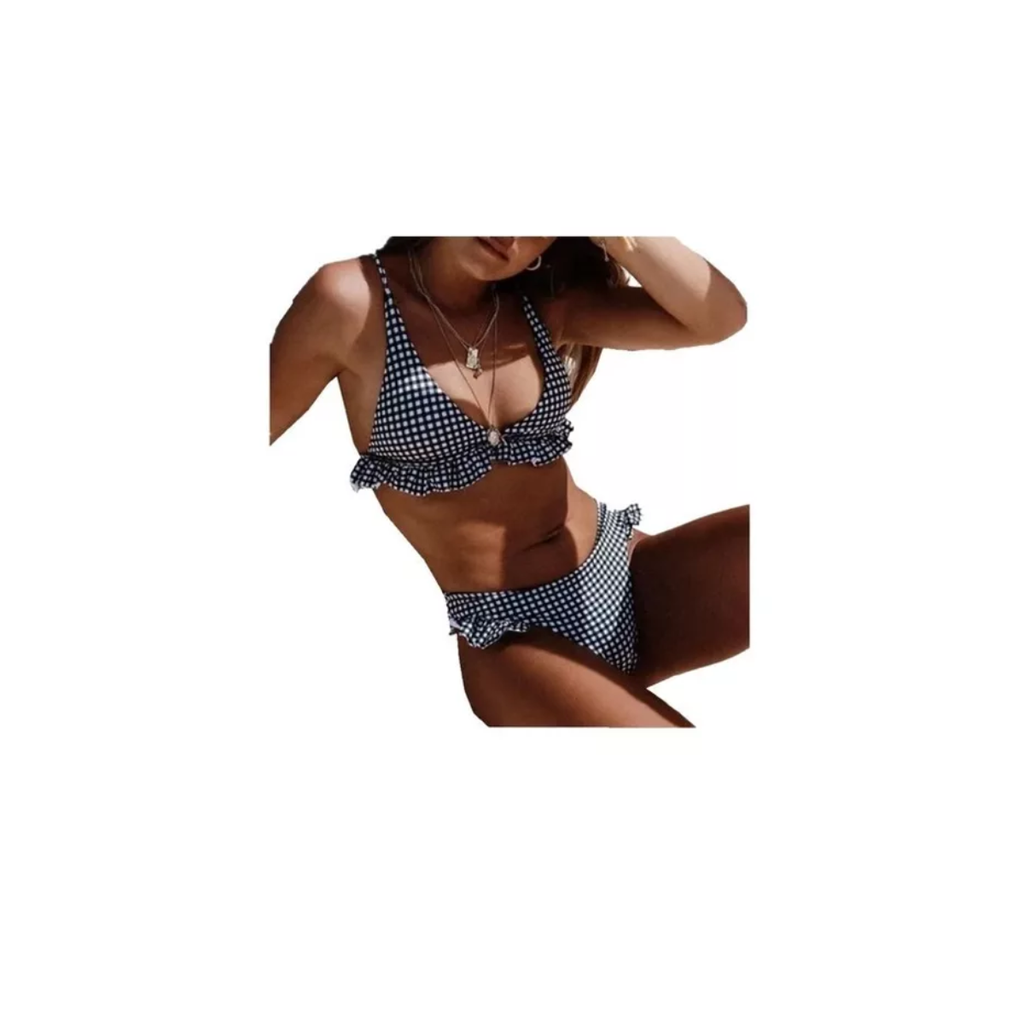 Traje De Baño Bikini Push Up Acolchado Brasileño ! Sexy Blanco M