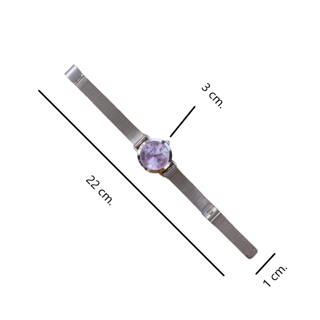 Reloj De Cuarzo Marca Seno Correa De Malla Para Mujer