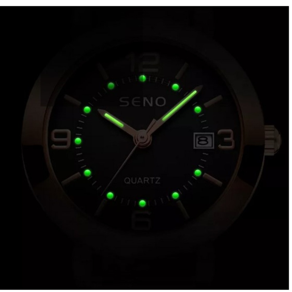 Reloj De Cuarzo Marca Seno Correa De Malla Para Mujer