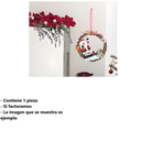 Corona Navideña De Santa Claus Adorno Colgante