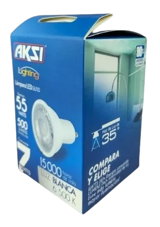 Foco Aksi 121021 Mr16 7w Led Gu10 Direccional Luz Blanca