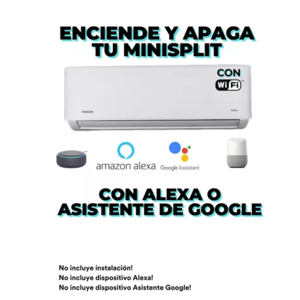 Minisplit Traiden Standard 12k Btus 220v Solo Frio Con Wifi