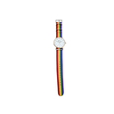 Reloj Análogo Orgullo Lgbt 38mm Sin Segundero Arcoíris