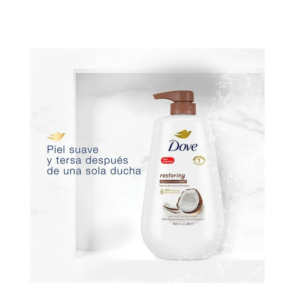 Jabón Líquido Corporal Dove Coco 905 Ml Drop