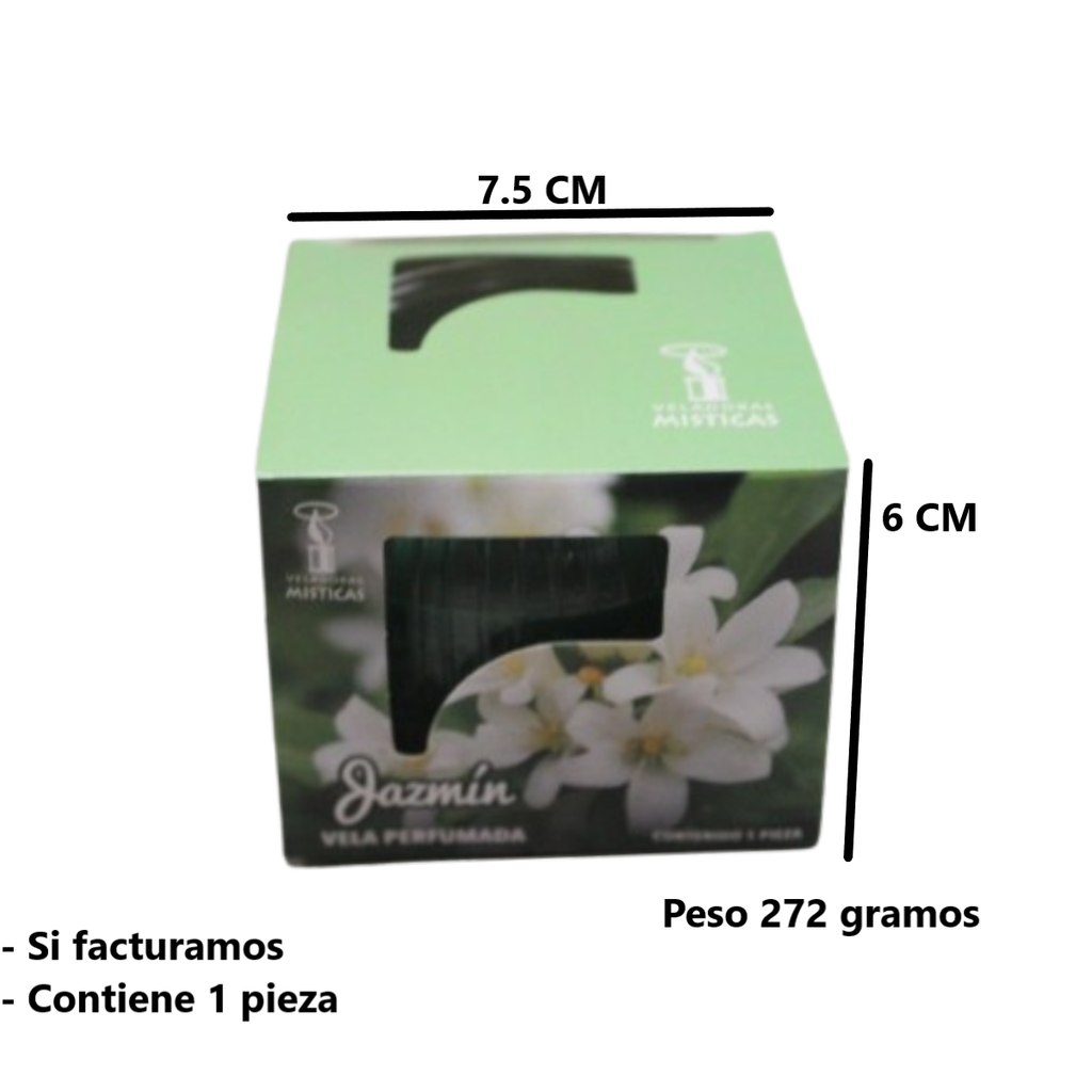 Jazmin Roma Verde Claro Veladora Mistica 0333