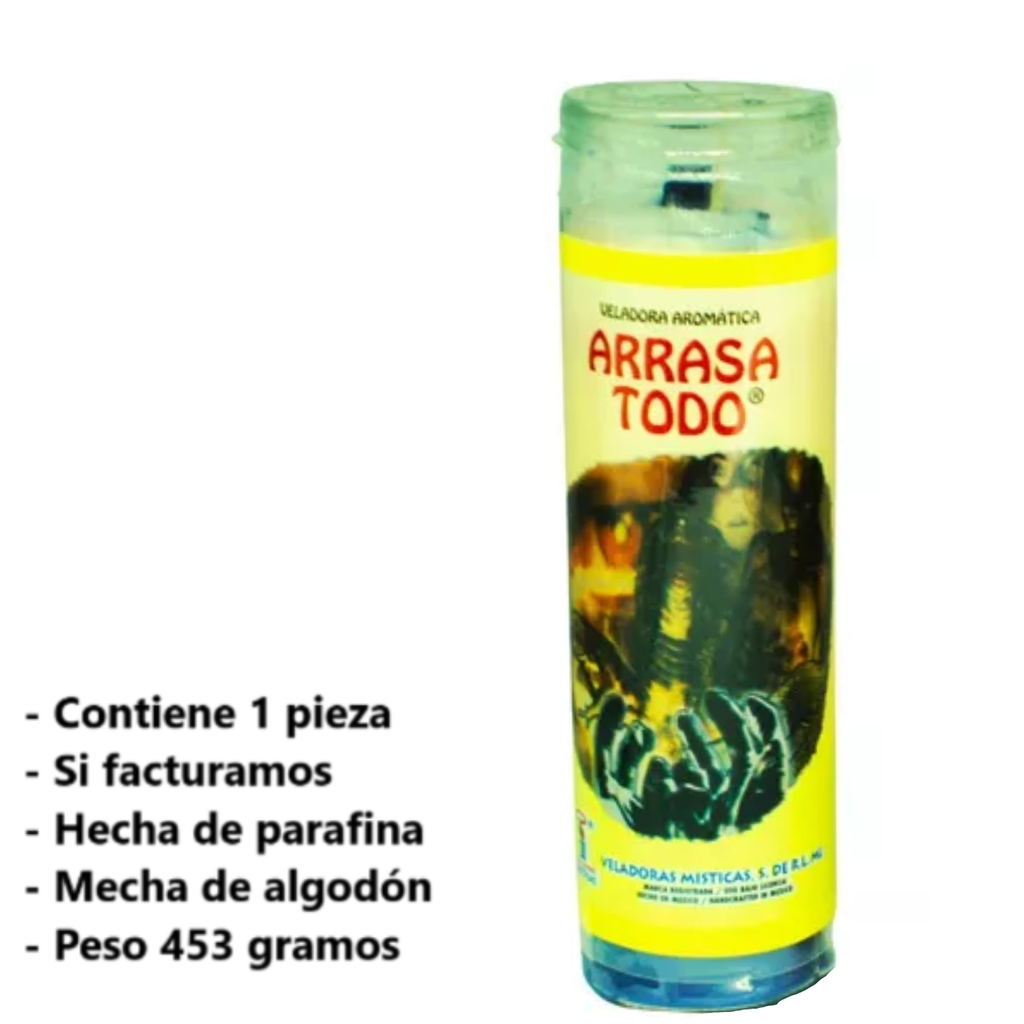 Arrasa Todo Cocktail Veladora Mística 2155 Morado/Rosa/Blanco