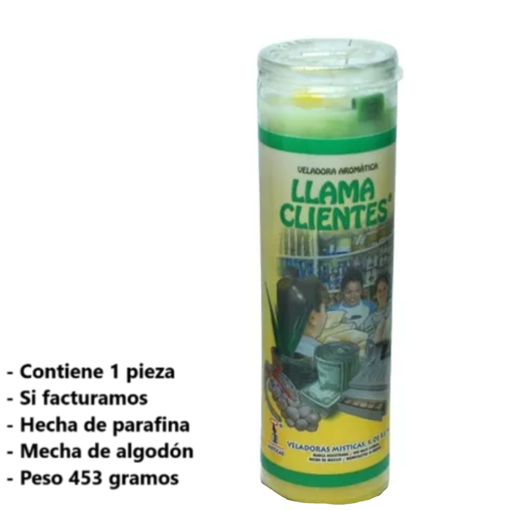 Llama Clientes Cocktail Veladora Mística 2164