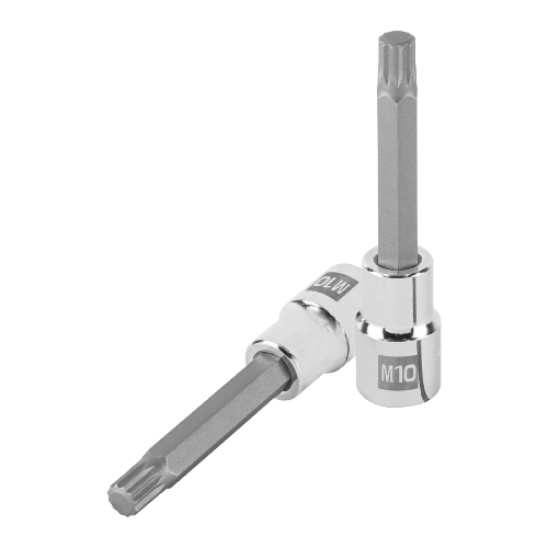 Dado punta larga bristol M10, cuadro 1/2', Truper