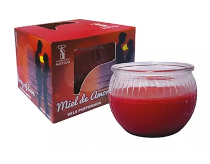 Miel De Amor Roma Roja Veladora Mistica 0329