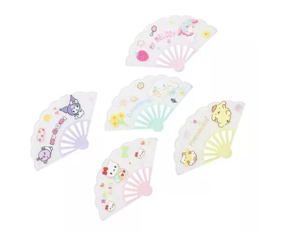 Set Broches Pinzas Personajes Hello Kitty Mini Ventilador
