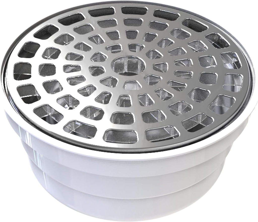 Coladera Fleximatic 2550 Zero Olores Universal Con Check Anti-Olores Tapa Y Bisel