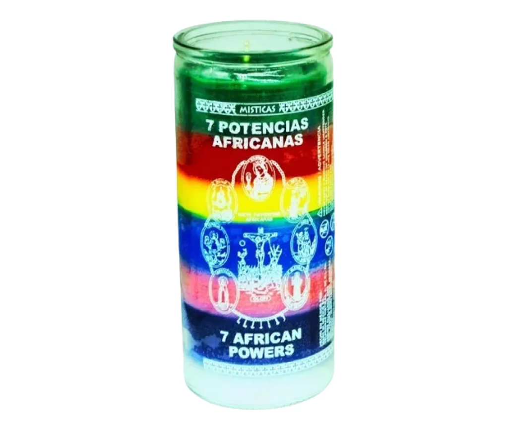 7 potencias Africana 14 dias Veladora Mistica M5000