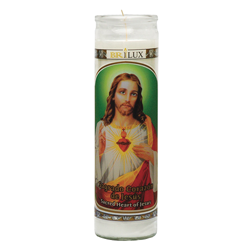 Sagrado Corazón de Jesús Brilux Veladora Mistica 9805