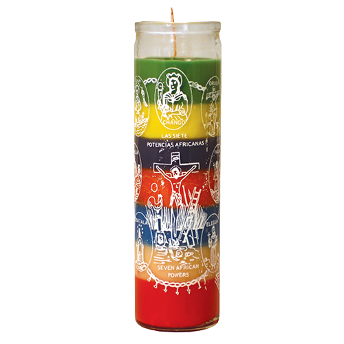 7 Potencias 7 colores 105 Parafina Veladora Mistica 3008