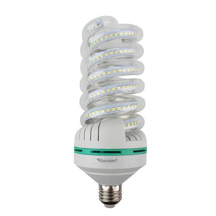 Foco led tipo twister, luz fría 40 W Santul