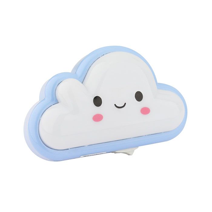 Lámpara led de noche, figura nube azul Santul