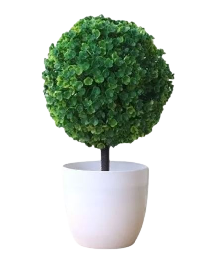 Árbol Buxu Artificial Verde Tipo Bola Decoración Bonsai