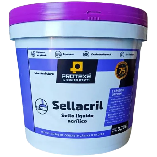 Sello Liquido Acrílico Protexa Sellacril 1 Galón Azul Claro
