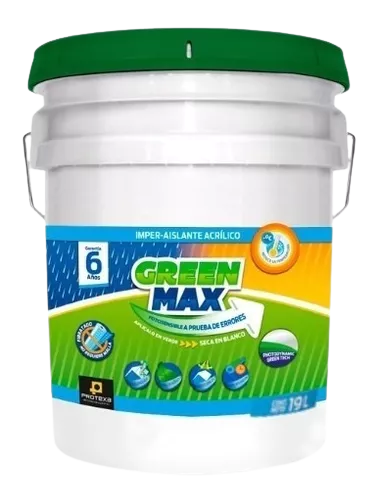 Imper-Aislante Acrilico 6 años 19L Protexa Green Max