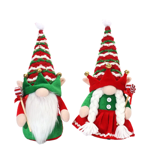 Gnomos Elfos De Peluche Para Decoración De Fiesta De Navidad