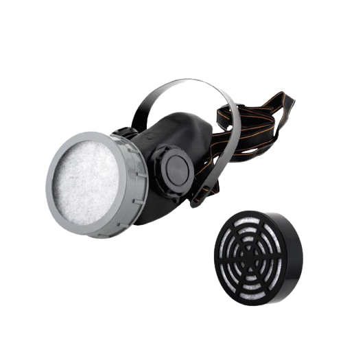 Mascarilla Respirador Toolcraft Tc1808 De 1 Filtro Negro