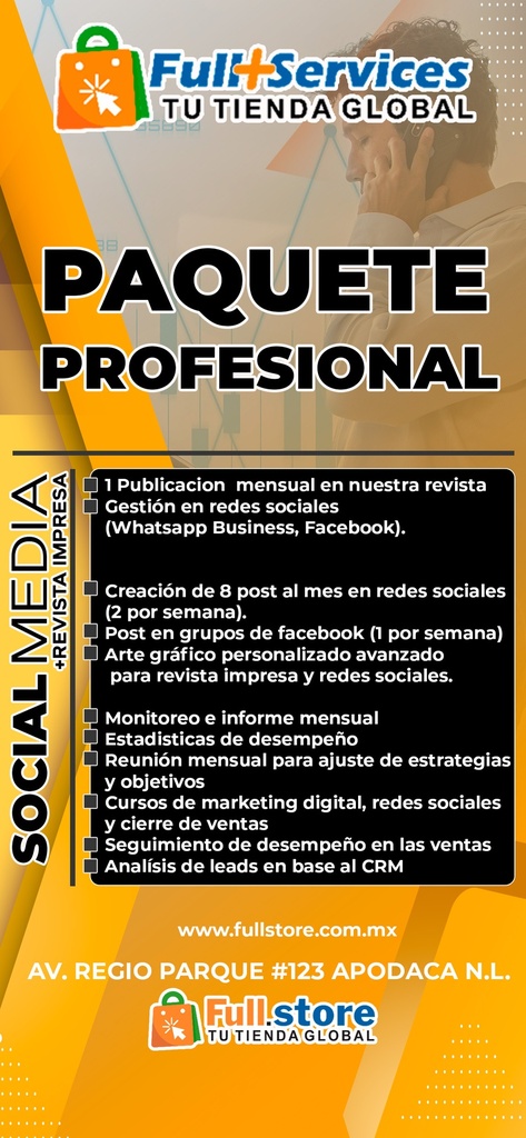 Servicio Social Media Paquete 3