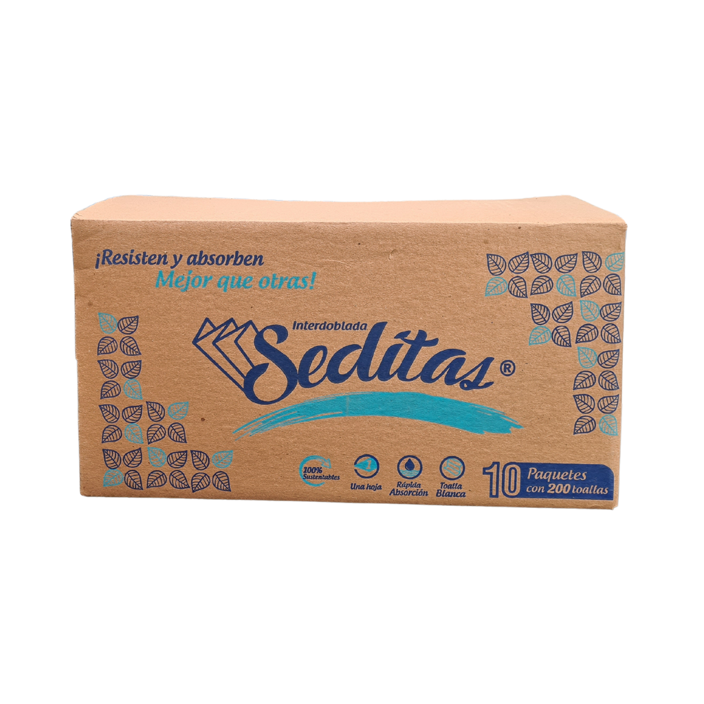 Toalla Interdoblada Sedita 10 paquetes