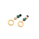 Pendientes O Aretes Elegantes Colgante Bola Multicolor