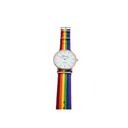 Reloj Análogo Orgullo Lgbt 38mm Sin Segundero Arcoíris