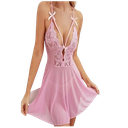 Baby Doll Lencería Sexy Camisón Y Tanga Rosa!!!