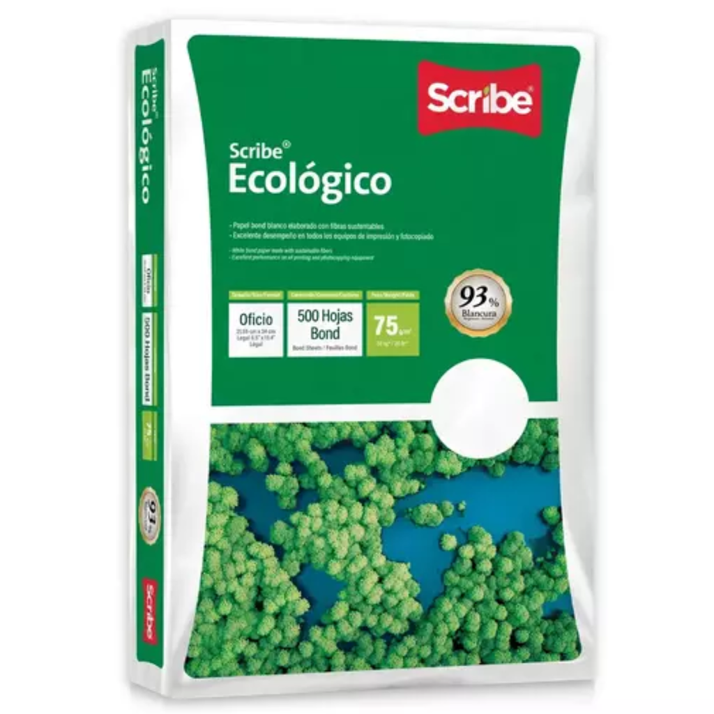 Papel P/cop Scribe Verde Oficio 50k P500 Drop 009