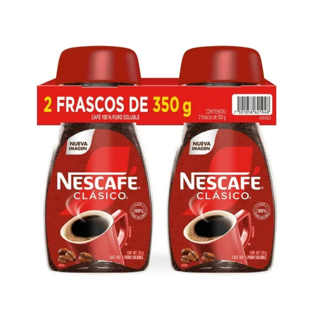 Café Soluble Nescafé Clásico 350 g c/u Drop002