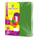Paquete Papel 100 Hojas Carta Verde Bandera Drop 009
