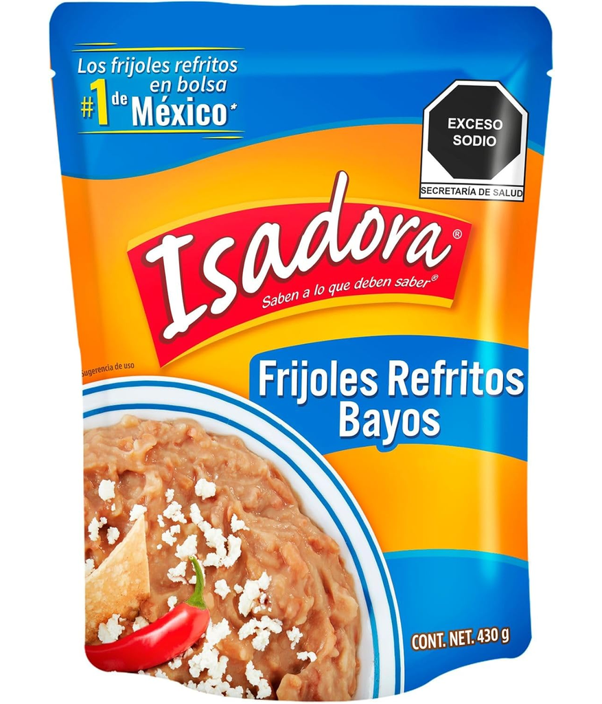 Frijoles Refritos  bayos 6 pzas de 430 g c/u Drop 002